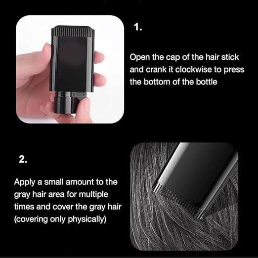 Covering White Hair is Simple and Convenient 20gm - Black